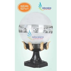 [HÀNG CAO CẤP] Đèn trụ cổng cầu Thủy tinh HÂN BÁCH