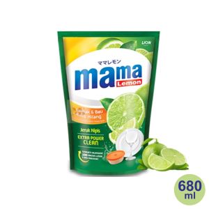 Mama Lemon Sabun Cuci Piring Anti Bakteri Aroma Jeruk Nipis Pouch 680ml