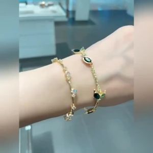 Swarovski Sterling Silver Swan Bracelet No Fade - Simple and Versatile Perfect as a Christmas Gift