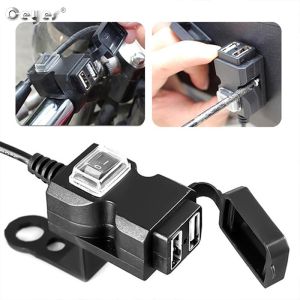 【🇵🇭Ready Stock】Ceyes Motorcycle USB Charger Handlebar Charger Waterproof 5 V 1A/ 2.1A Adapter Power