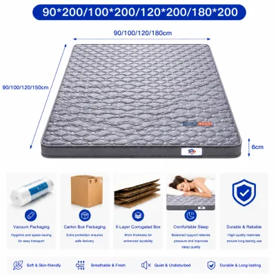 DreamHug Milk Silk Latex Mattress bed foam Gel Memory Foam Responsive Latex (Small/Single/Double/Queen/King Optional) Rolled Packaging Vacuum Packaging