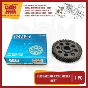 Ger Gardan Rasio Besar Beat Karbu (KNZ) Gir Rasio Besar Penghubung Gear Main Axle Comp Gigi 51T