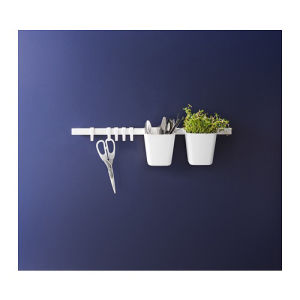 KOTAK/WADAH putih 1PCS untuk Rak Gantung Dapur/Organizer/Pot Tanaman Gantung/Stationary
