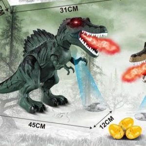 Đồ Chơi Robot Khủng Long T-Rex Spinosaurus có gai phun khói âm thanh đèn led