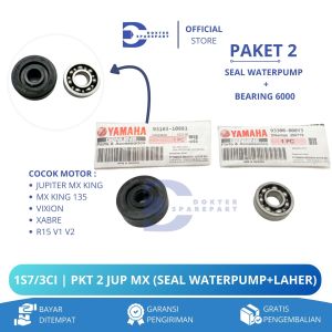 (PROMO) 1S7 PAKET 2 SEAL WATERPUMP + BEARING 6000 JUPITER MX KING / VIXION / R15 / SIL / SEL / LAHER