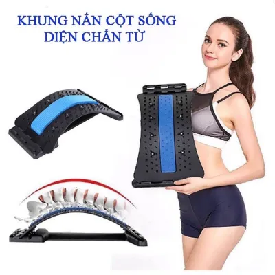 Dụng Cụ Massage Hỗ Trợ Tập Lưng Và Cột Sống- Khung Nắn Chỉnh Cột Sống Giảm Đau Lưng Giảm Thoái Hóa Đốt Sống Điều Trị Thoát Vị Đĩa Đệm ( có miếng cusu non chính giữa )