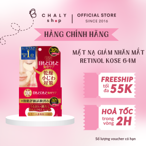 Mặt nạ chống nhăn ngăn lão hoá mắt Kose Cosmeport Clear Turn Eye Zone Mask 64 miếng Nhật Bản