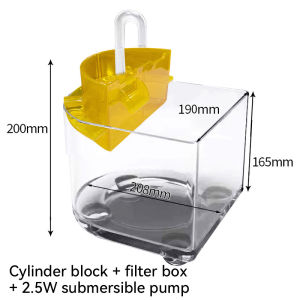 HATELI Aquarium Desktop Fish Tank Silent Filter Small Mini Ecological Fish Tank Plastic Office Free Replacement Aquarium