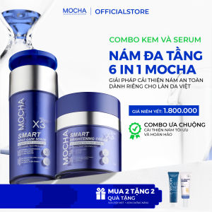 KEM GIẢM SẠM NÁM CHUYÊN SÂU MOCHA SMART BRIGHTENING CREAM 30GR - TẶNG SỮA RỬA MẶT