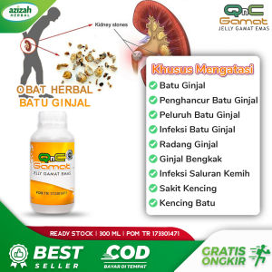 Obat Penghancur Batu Ginjal Tersumbat Saluran Kemih Sakit Kencing Batu Peluruh Batu Ginjal Infeksi Radang Ginjal Pemecah Batu Ginjal dengan QnC Jelly Gamat