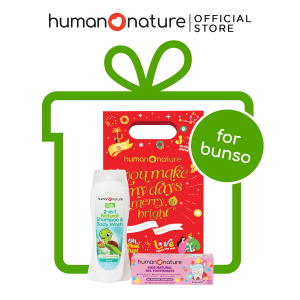 Human Nature Giggly & Bright Christmas Gift Set (2-in-1 Kids Shampoo & Body Wash and Kids Toothpaste)