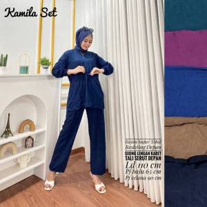 SETELAN RAYON BUSUI BAHAN RAYON POLOS TERBARU TERKINI DAN TERMURAH LD100-110 TERLARIS ONE SET