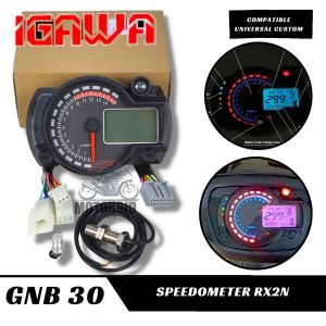 Spedometer digital layar hitam speedometer Rx2n costume universal model rx2n IGAWA