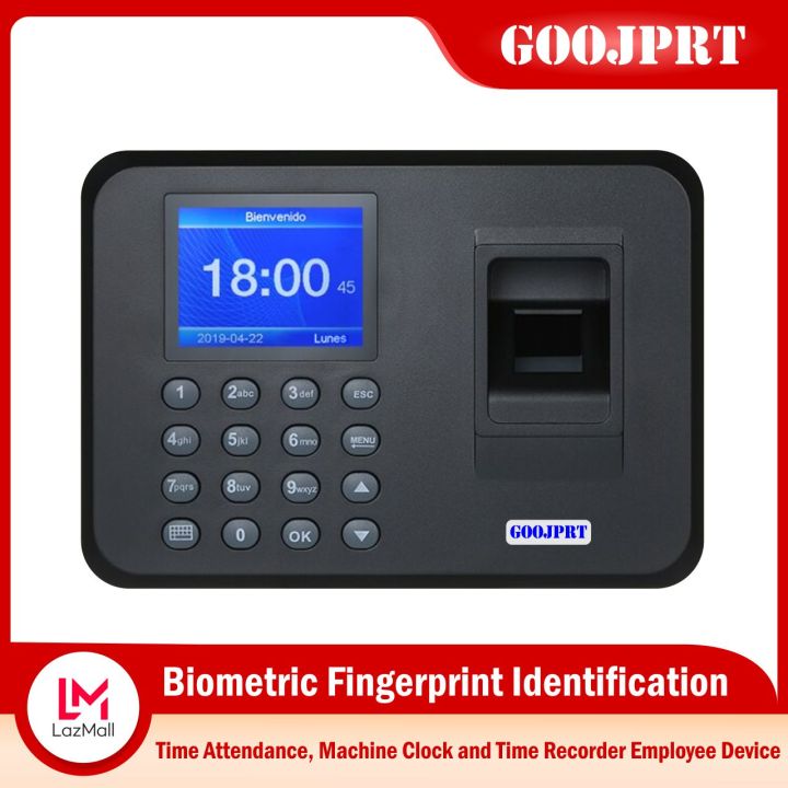 GOOJPRT Biometric Attendance System, Fingerprint, USB Reader, Time Clock Employee Control Electronic Equipment