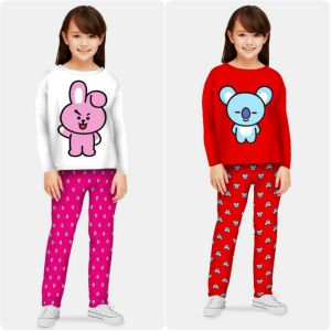 Baju Tidur Anak Perempuan BTS / Baju Tidur Anak Cewek / Setelan Anak Perempuan BTS