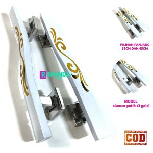 tarikan gagang handle pintu rumah minimalis panjang 33cm dan 45cm bahan stainless steel untuk pintu depan dan kamar model geser dan tarik