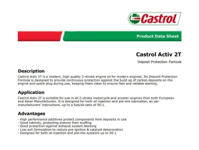 Castrol Activ 2T Oil / Minyak 2T Motosikal