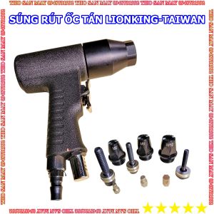 Súng rút ốc tán ecu dùng hơi LION KING Taiwan rút ốc M6 M8 M10 Thợ Săn Máy Ngon