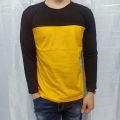 Kaos polos reglan KOMBINASI KUNING-HITAM Uk XXS(20) XS(20) S M L XL XXL. 
