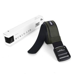 RCKLS. Ikat Pinggang Pria Canvas Hunter Cream Webbing Belt | High Quality Premium Bisa COD