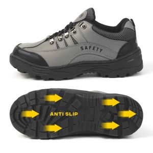 HIPZO Sepatu SAFETY Boots M61 Ujung besi Untuk Pria Kerja Proyek Tambang Pabrik