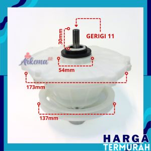 GEAR BOX MESIN CUCI LG 2 TABUNG UMUM | GEARBOX / GIRBOX / GERBOX PENCUCI PEMUTARAN LG-E UNIVERSAL