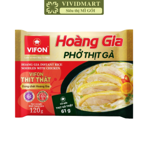 [GÓI LẺ] - VIFON – Phở Hoàng Gia 2 vị: Thịt bò Thịt gà (có gói thịt thật) Phở Vifon Hoàng Gia Vifon ăn liền (120g/gói)