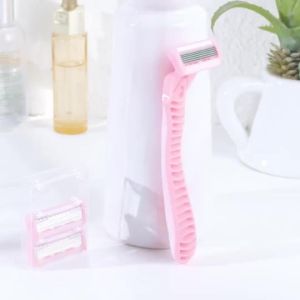 Womens Shaver For Sensitive Skin – 6 Blades Manual Tool For Bikini Hair Removal
