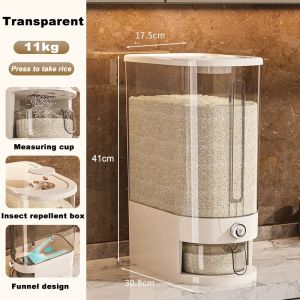 SG Stock 6-16KG Rice Storage Grain Container Kitchen Cereal Rice Bucket Insect and Moisture Proof Sealed Organizer
