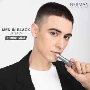 Son Dưỡng Môi Nam Nerman Black 2 In 1 4g Son Dưỡng Ẩm Màu Sắc Tự Nhiên Ngừa Thâm Môi Cải Thiện Tình Trạng Khô Nứt Nẻ Môi