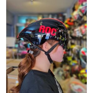 Nón thể thaoNón xe đạp ROC R16 màu đen đỏ siêu đẹp