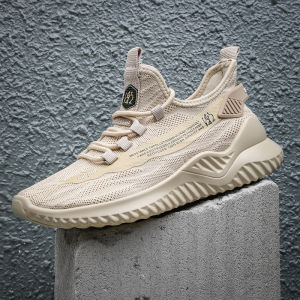 Leedoo Sepatu Sport Pria Putih Men Sneakers Pria Casual Mesh Breatable Kasual Running Shoes MR119