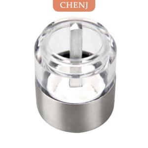 [COD] CHENJ 1PC ห้องครัวสแตนเลสคู่มือเครื่องบดพริกไทยเกลือเครื่องบดบดแบบพกพา