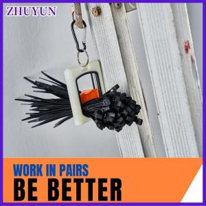 ZHUYUN Square Cable Tie Organizer Fluorescent Portable Storage Cable Tie Holder Stable Fluorescent Organizer