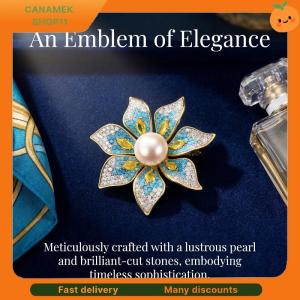 ❣️❣️❣️ Fashion Rhinestone Pearl Flower Brooch Pin for Women Clothing Accessories Coat Dress Party Decor
