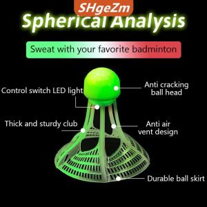[COD] SHgeZm 1 quả cầu lông cầu lông chống gió phát sáng trong bóng tối phụ kiện tập luyện chống gió Phụ kiện thể thao ngoài trời ban đêm