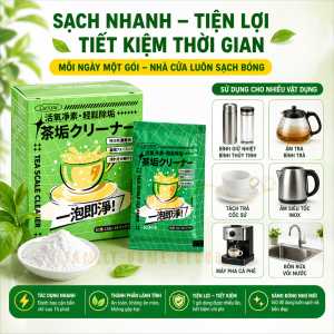 Chất Tẩy Vết Trà CEETOON – Tẩy Cặn Cà Phê Cặn Vôi Bình Giữ Nhiệt An Toàn Thực Phẩm Không Cần Chà