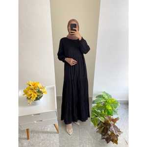 Gamis POLOS TERMURAH  JUMBO   Susun Basic/ Gamis  Polos Serut /gamis susun Exlucive TERBARU 2022
