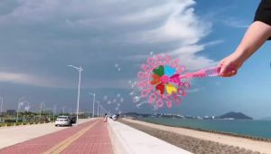 Childrens Bubble Blowing Stick Colorful Windmill Bubble Machine Fairy Stick Bubble Liquid Street Stall Supply Spring Outing Outdoor Toys