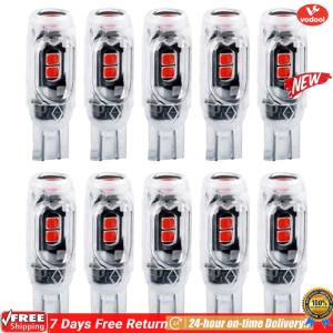 [Vodool Official Mall]10Pcs T10 W5W LED Super Bright Door Light 600LM High Power Roof Light 12V 5SMD Car Interior Reading Light for Car Lights