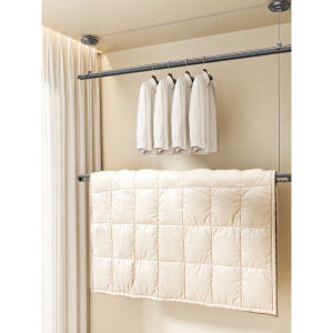 New design-B & XL NR28 Magic-Rod Manual Lifting Clothes Drying Rack – Double-Layer Design for Extra Capacity