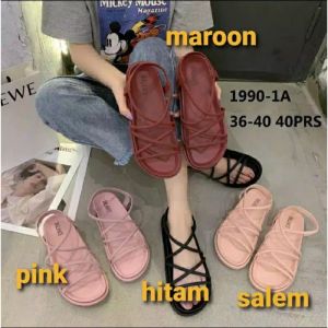 {BISA COD} AS SENDAL WANITA DEWASA TERBARU BALANCE 1990-1A SANDAL GLADIATOR MOTIF TALI SNDAL SELOP KOREA -