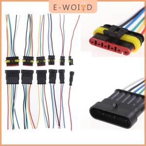 【E-WOITD】 1 2 3 4 5 6Pin หญิงชายสายไฟฟ้ากันน้ำปลั๊กรถยนต์