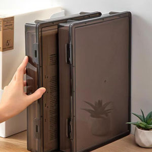 Ginca 1Pc Document Organizer Box Household Certificate File A4 Box Important Information Registration Book Dust Proof Storage Case