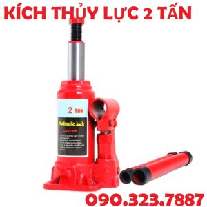 CON ĐỘI THỦY LỰC 2 TẤN - KÍCH THỦY LỰC 2T. Chất Liệu Thép