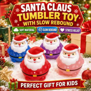 🎄 Sale Santa Squishy Toy Slow Rising Soft Foam Cute Christmas Character Stress Relief Sensory Squeeze Stocking Stuffer Gift For Kids And Adults Home Office And Party Favors