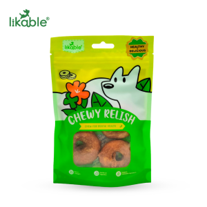 Likable Chewy Relish Chicken & Apple Dental Health Snack for Adult Dogs - High-Protein Fresh Flavor 70g