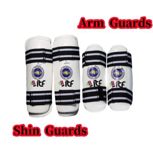 ITF Taekwondo Protective Gear Full Set Arm Leg Protection Adult Child Protector Suit Gear Fighting Karate Protective Shin Guard