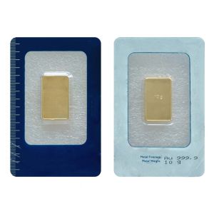 【discount store】1oz/5g/10g/20g/50g/100g Copper Gold Bar Sealed Packing Gold Plated Bullion minted Bar With Different Serial number Collection