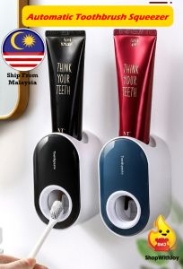 【ShopWithJoy】Bathroom Toothpaste Squeezer Automatic Toothpaste Dispenser Toothpaste Storage Toothpaste Holder 挤牙膏 牙刷架